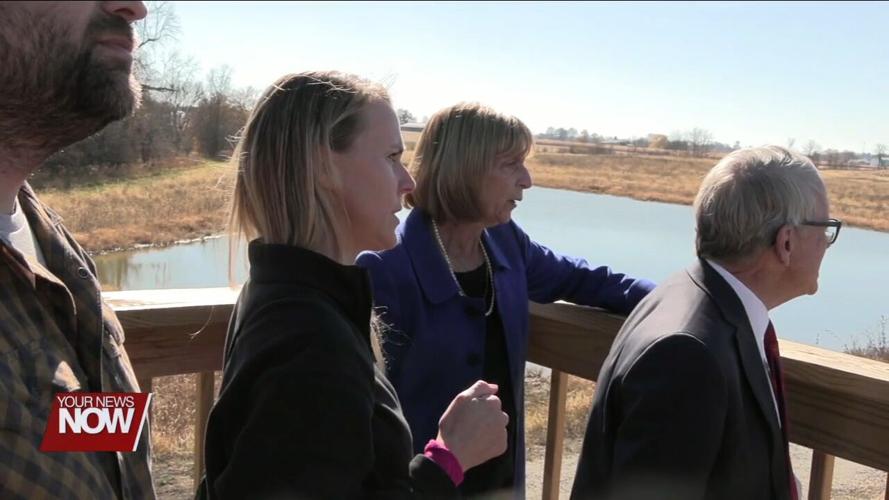 DeWine tours H2Ohio Wetland Conservation Area in St. Marys