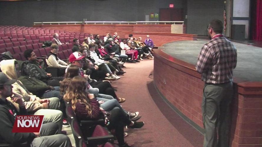 Bluffton University's Learning in Community class learning about successes in Lima community