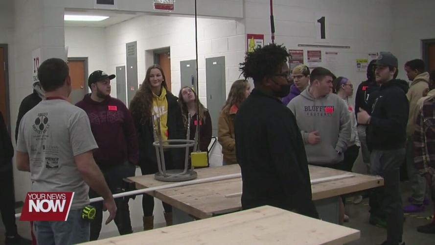 Bluffton University's Learning in Community class learning about successes in Lima community