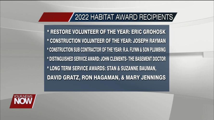 Habitat for Humanity Lima Honors Several Volunteers & Organizations at their Christmas Banquet Tuesday Night