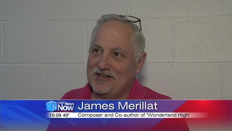 Composer and co-author checks out local production of his work 2.jpg