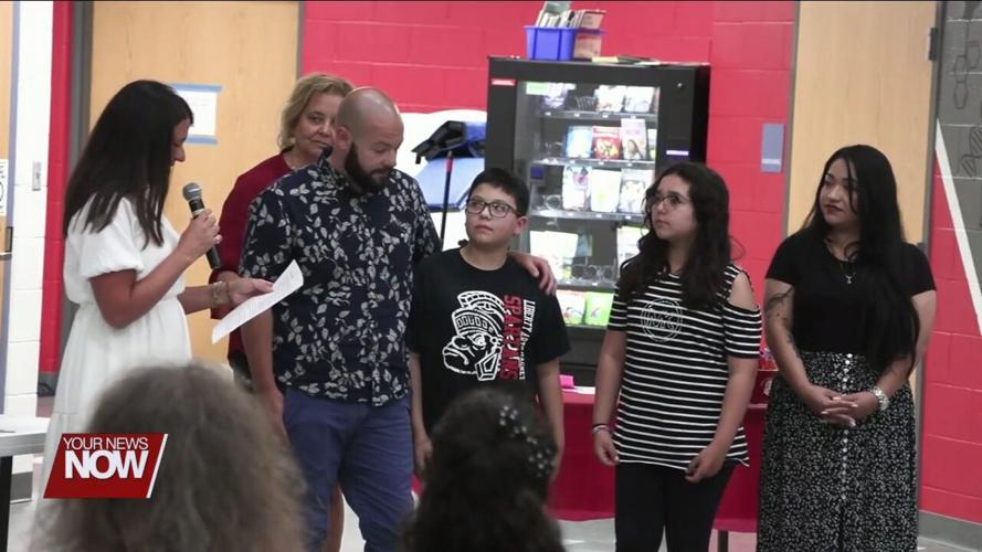 Lima City Schools present Family of the Year awards