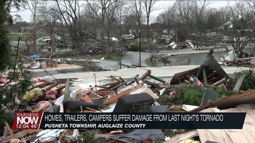 Auglaize County officials continue to survey storm-damaged RV park and surrounding homes