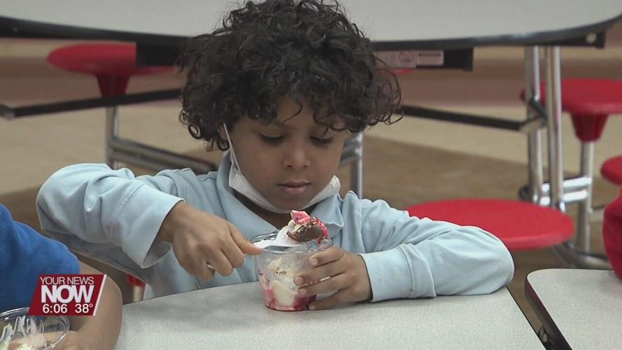 Unity Elementary students get a sweet treat for a job well done in the classroom