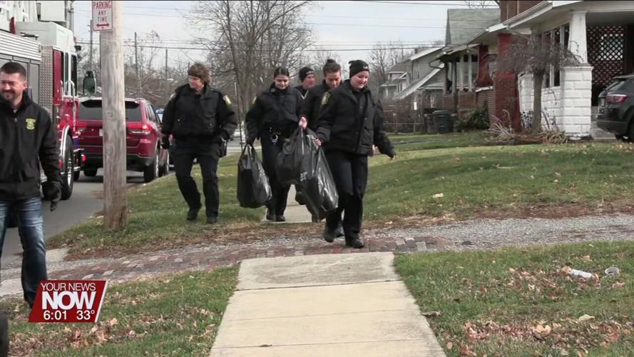 Allen County law enforcement and fire departments deliver Christmas gifts