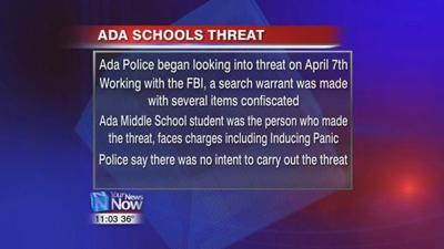 Ada Police investigate school threat