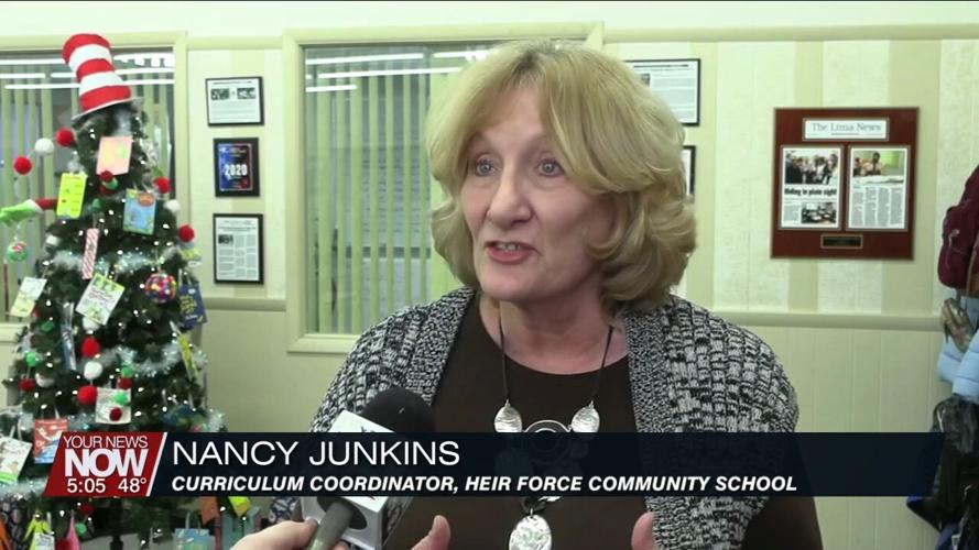 Nancy Junkins from Heir Force Community School named Lima Educator of the Year