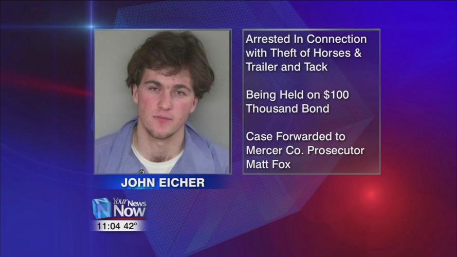Indiana man arrested for stealing horses, trailer, and other items from Mercer Co. Fairgrounds