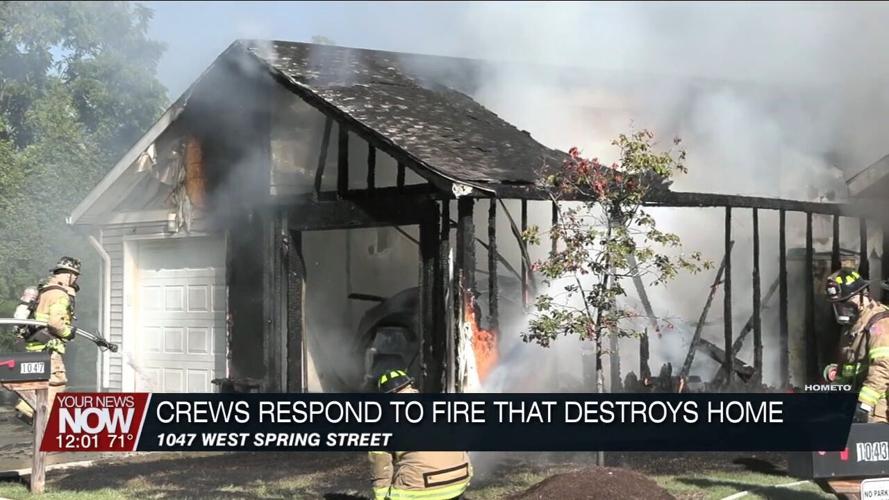 Friday morning fire destroys a West Spring Street home