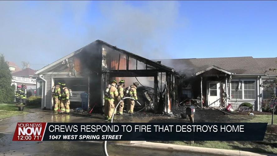 Friday morning fire destroys a West Spring Street home