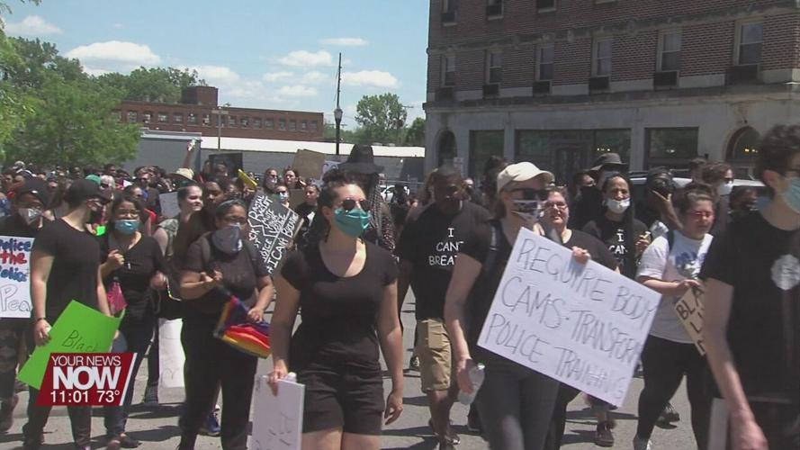 Young members of the community are to thank for another peaceful protest in Lima
