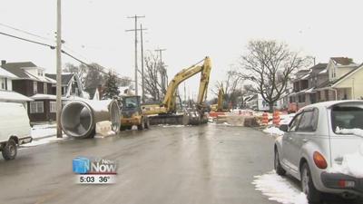 Work continues on Grand Avenue for collapsed sewer