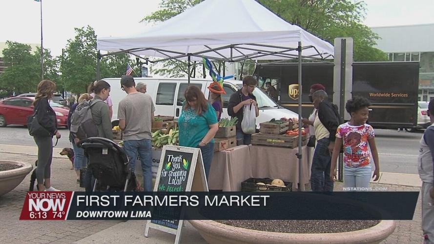 Downtown Lima Farmers Market back to normal location for first day