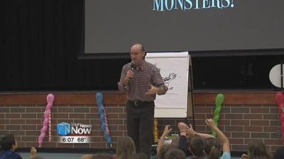 Author shares skills with students