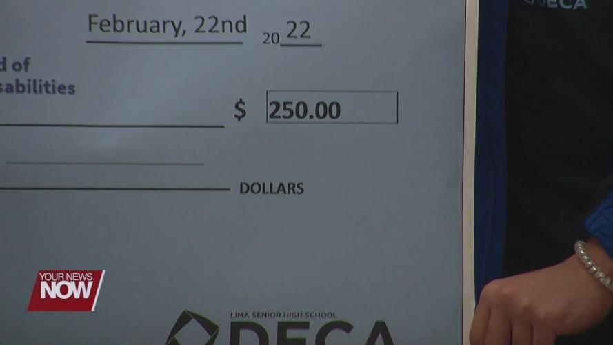 Lima Senior DECA program makes donation to All Ability Playground project