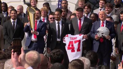 Buckeyes honored at White House for National Championship win