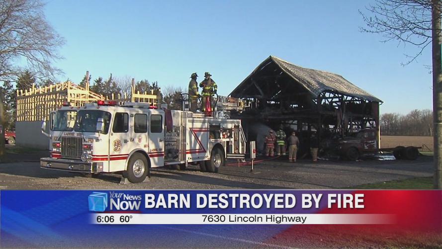 Early morning fire destroys barn in Allen County