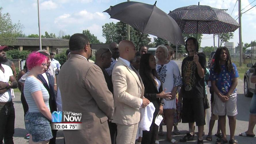 Peaceful protest held for Susan Washington outside Lima Rehab and Nursing Center 2.jpg