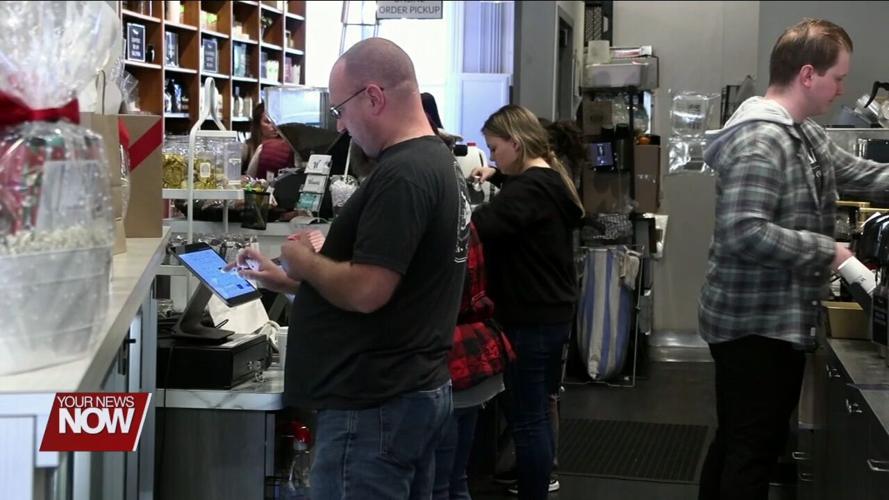 Shoppers in Wapakoneta buying local as part of Small Business Saturday