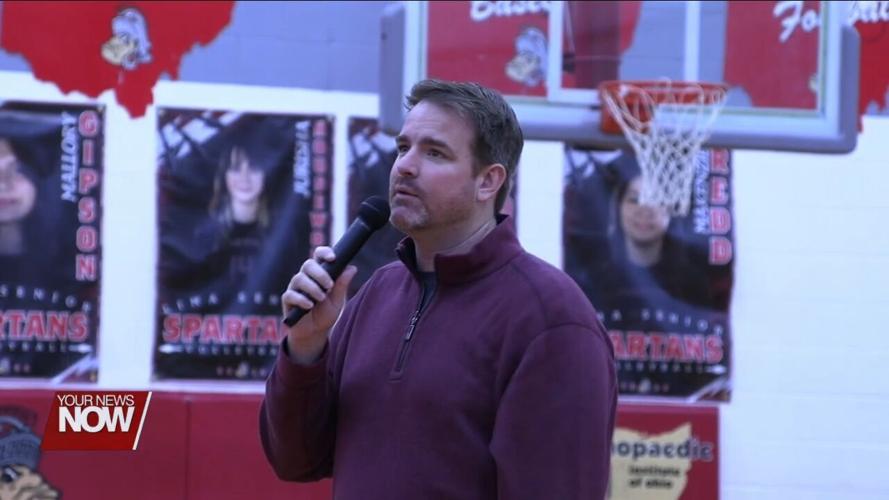 Lima City Schools staff get a visit from comedian Devin Siebold