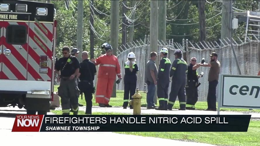 Shawnee Township Fire Department quickly contains nitric acid spill