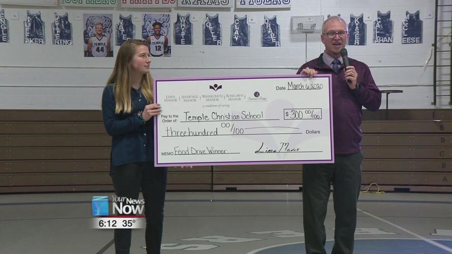 Teachers at Temple Christian Schools kiss a pig for a cause