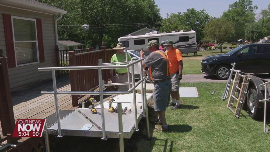 Disabled American Veterans group installs ramp for veteran in need