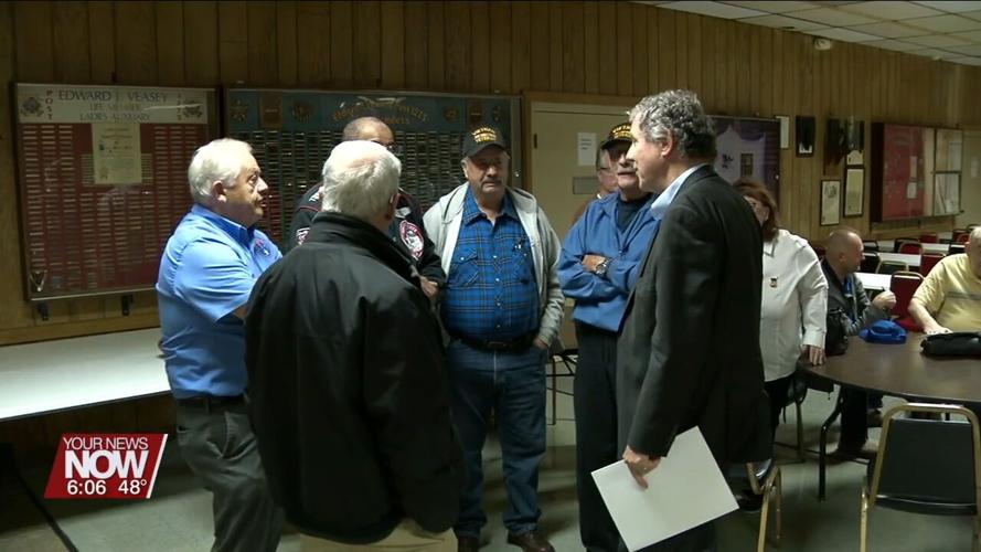 Senator Sherrod Brown discusses newly passed act with Lima veterans