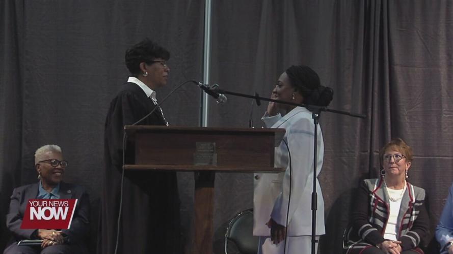 Mayor-Elect Sharetta Smith takes oath of office in a historic moment for the City of Lima