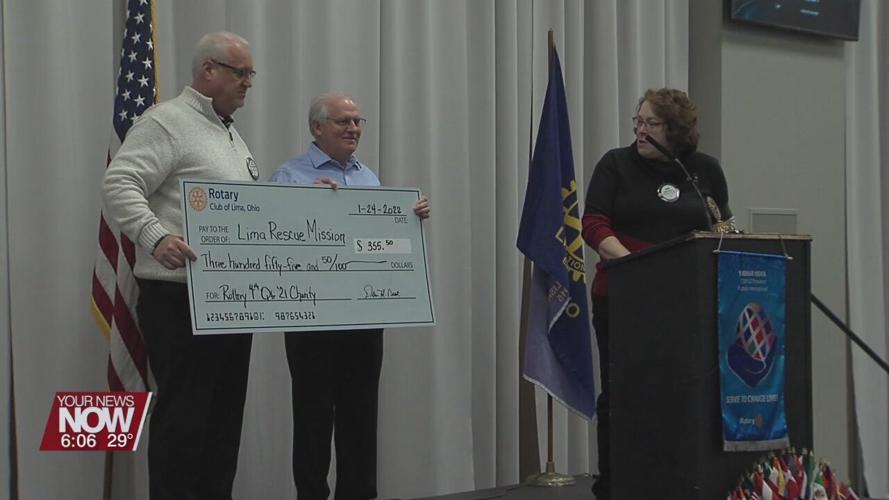 Lima Rescue Mission receives donation from Lima Rotary Club
