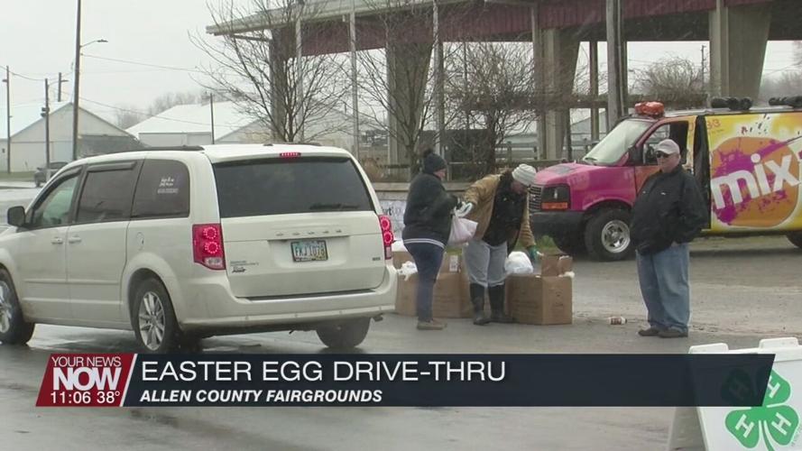Drive-Thru Easter Egg giveaway brings out hundreds of kids