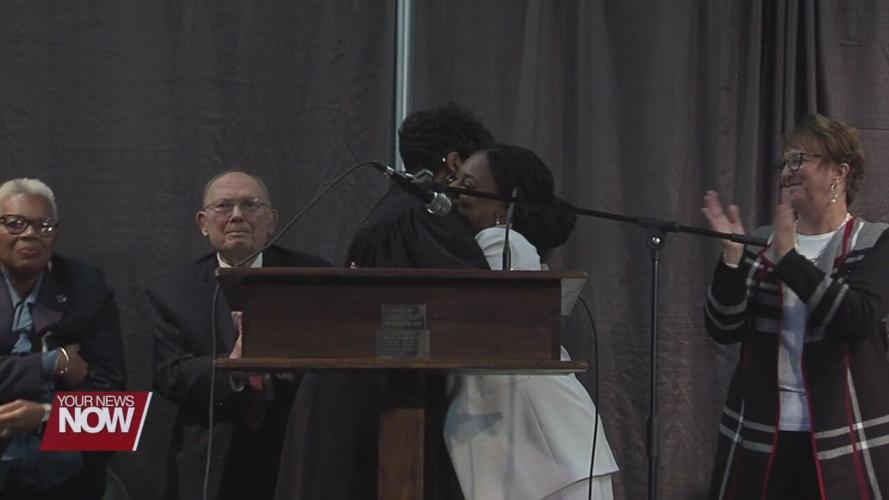 Mayor-Elect Sharetta Smith takes oath of office in a historic moment for the City of Lima