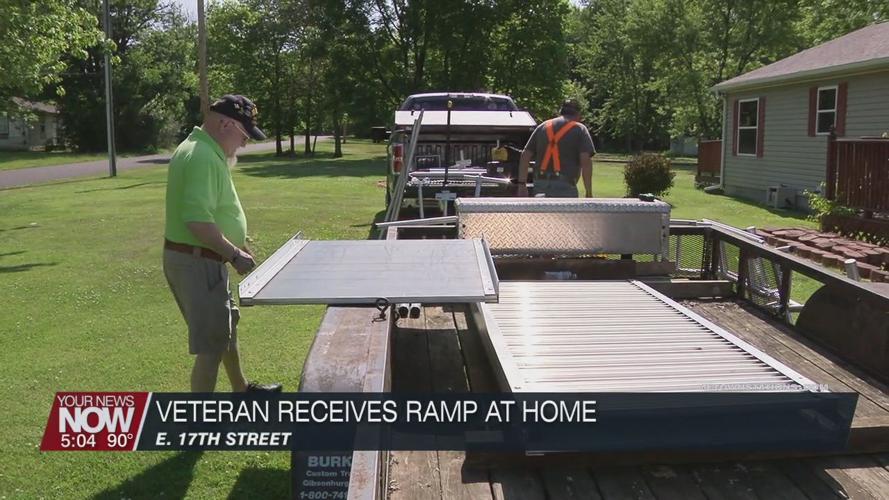 Disabled American Veterans group installs ramp for veteran in need