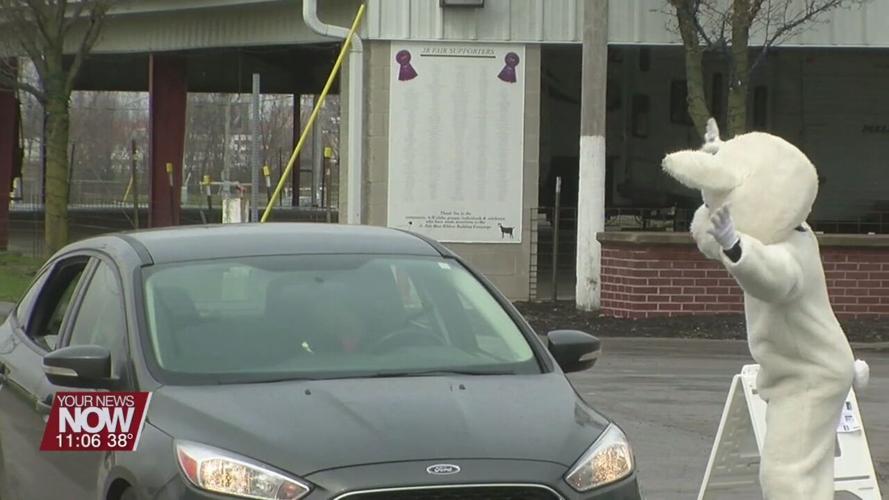 Drive-Thru Easter Egg giveaway brings out hundreds of kids