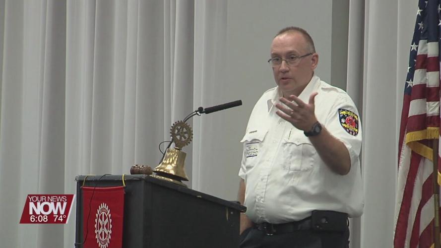 Lima Rotarians hear from local fire officials about the need for commercial fire safety plans