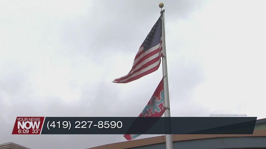 Flag raising ceremony for Child Abuse Prevention Month