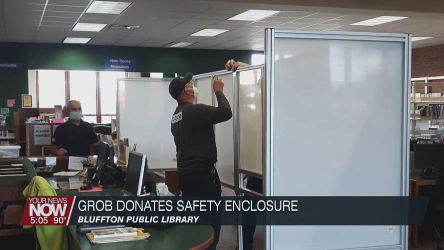 GROB donates safety enclosure to the Bluffton Public Library