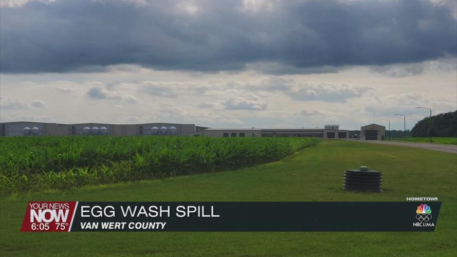 Egg wash spill in Van Wert County
