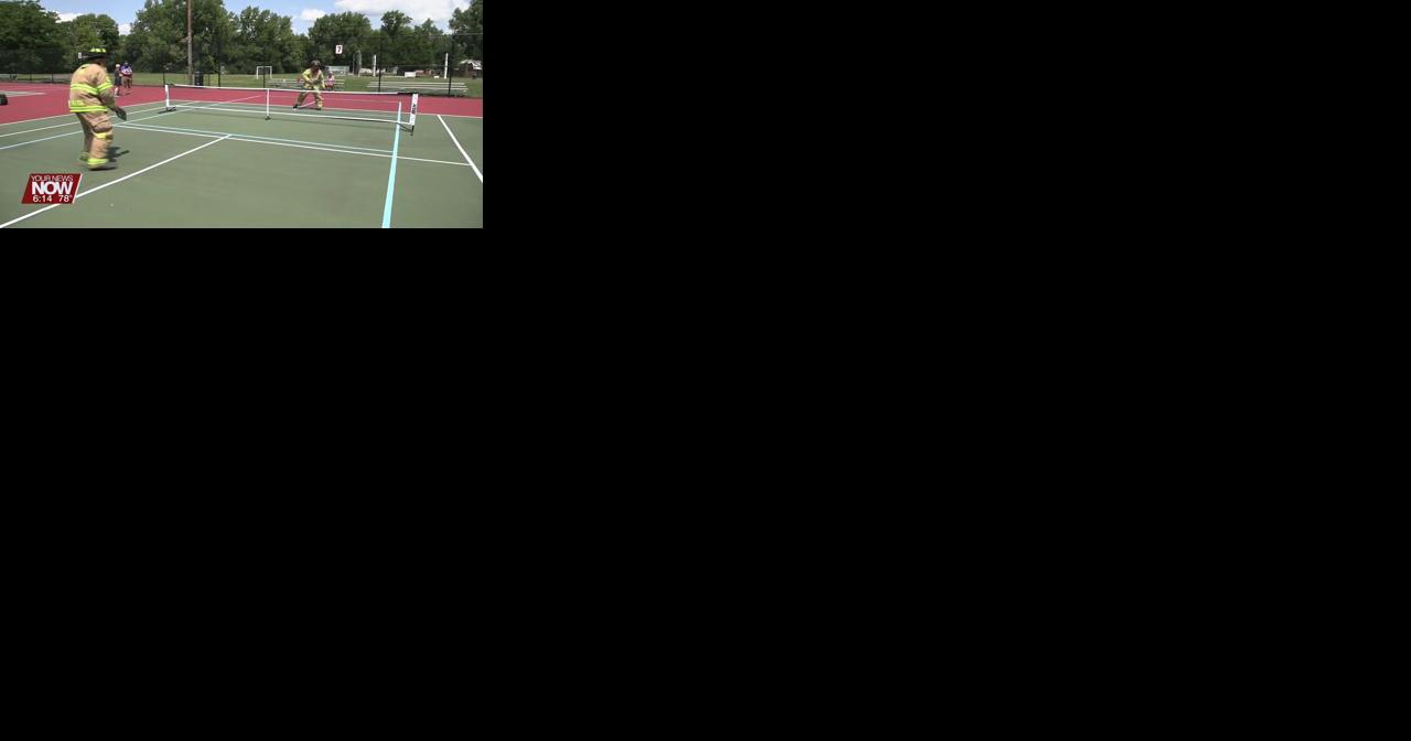 Lima firefighters don their gear for a pickleball match to promote Allen County's first fundraiser tournament - Vimarsana News