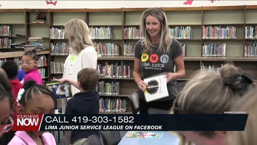 1st and 2nd graders at Lima City Schools get to a free book thanks to Lima Junior Service League