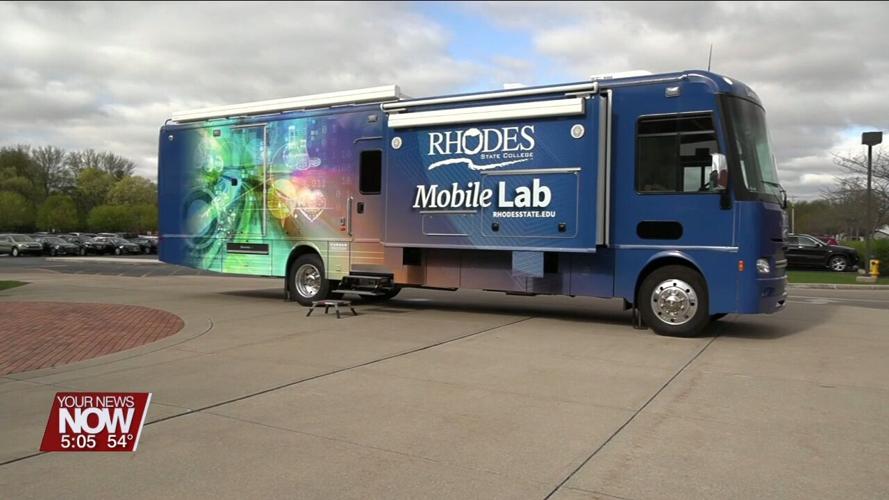 Ottawa-Glandorf students get hands-on with new blood pressure simulators thanks to Rhodes State Mobile Lab