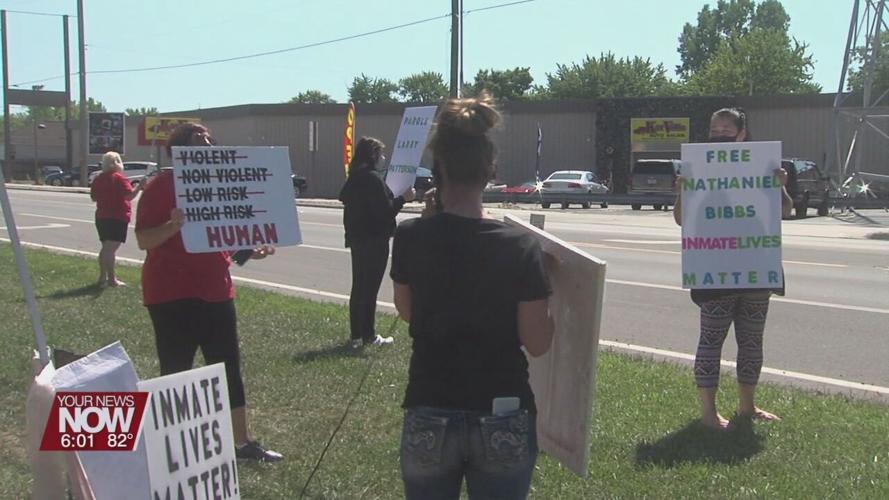 Protest outside of the Allen Oakwood Correctional Institution