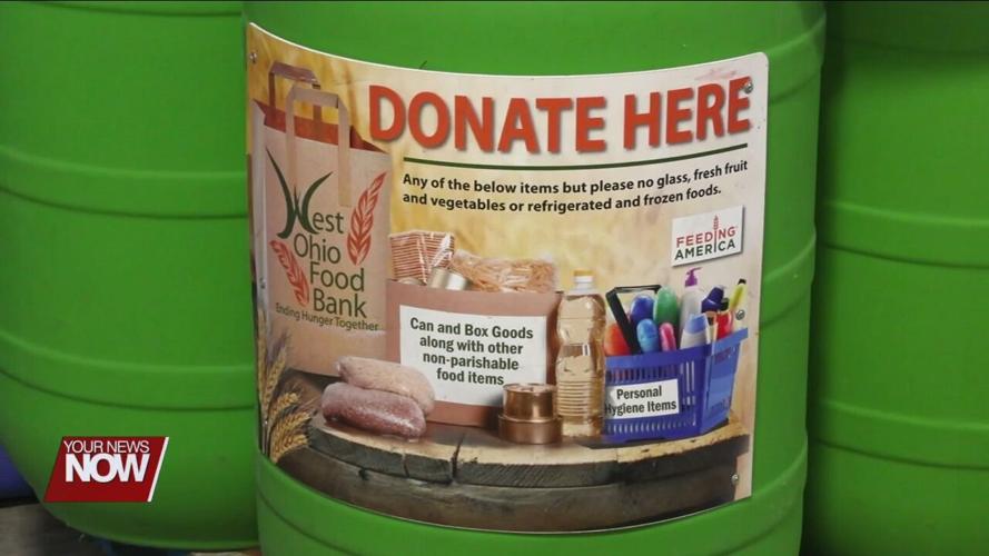 West Ohio Food Bank employees wear in orange for Hunger Action Day