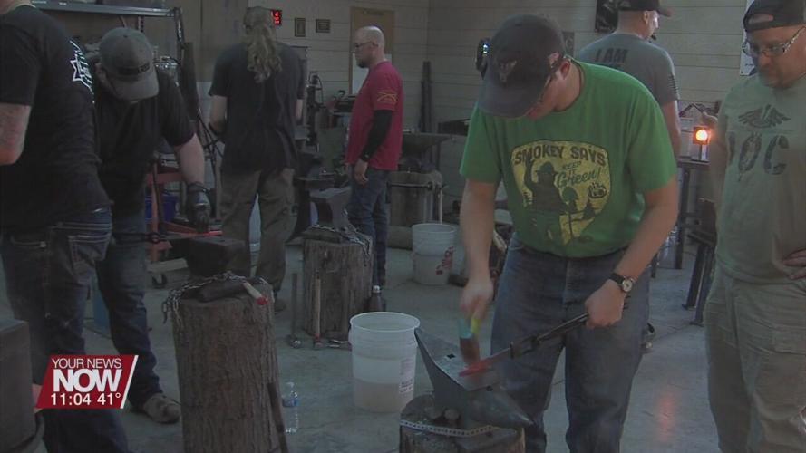 24-hour blacksmith forging event for Warriors Way