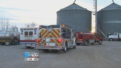Soybean Storage Building Fire in Uniopolis