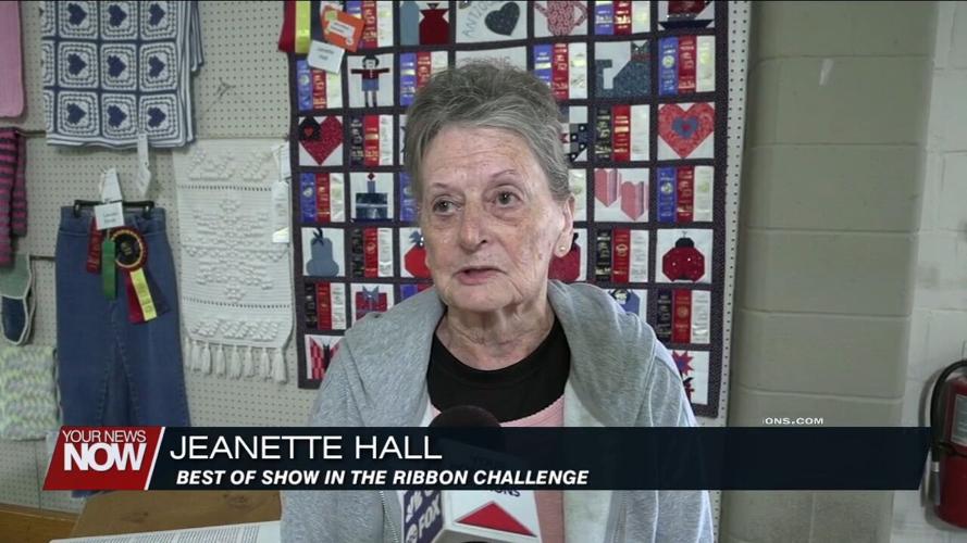 Creativity with fair ribbons wins Best of Show for quilter