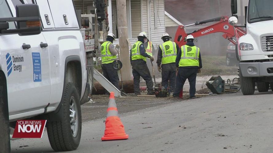 Gas line break causes road closure in Lima