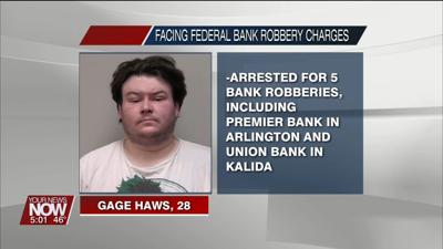 Suspect of multiple area bank robberies arrested in Findlay