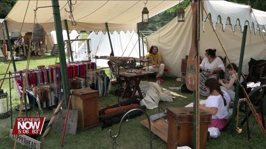 Historical reenactors set up camp at the Auglaize County Fair to offer