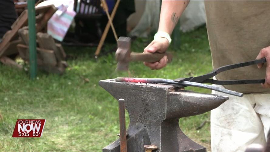 Historical reenactors set up camp at the Auglaize County Fair to offer
